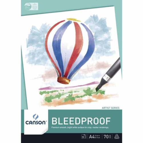 Canson Bleedproof Pad 70gsm -  A4 & A3